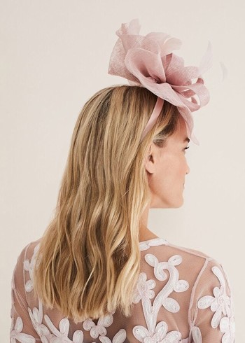 Phase Eight Blush Oversized Fascinator Hats Rose USA | 3125647-NP